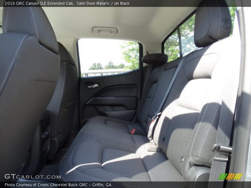 Satin Steel Metallic / Jet Black 2019 GMC Canyon SLE Extended Cab