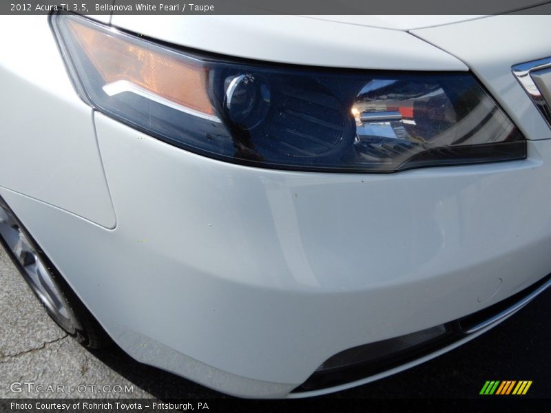 Bellanova White Pearl / Taupe 2012 Acura TL 3.5