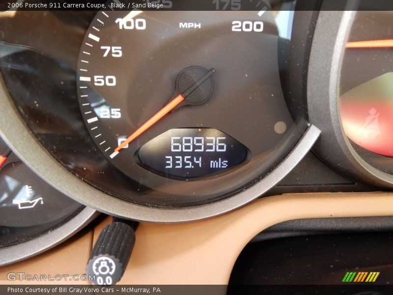 Black / Sand Beige 2006 Porsche 911 Carrera Coupe