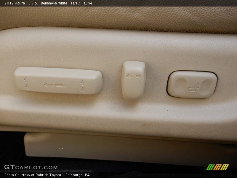 Bellanova White Pearl / Taupe 2012 Acura TL 3.5