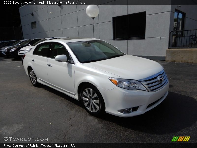 Blizzard White Pearl / Ivory 2012 Toyota Avalon Limited