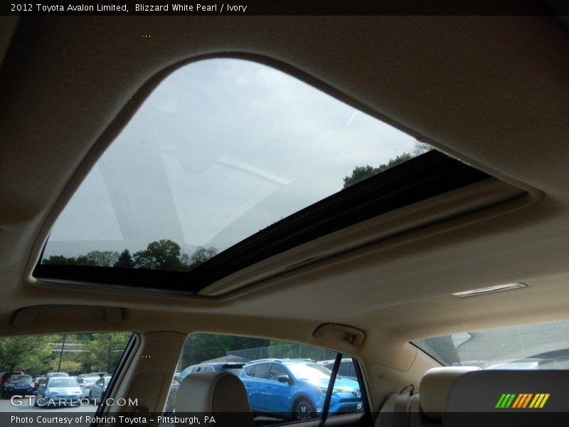 Blizzard White Pearl / Ivory 2012 Toyota Avalon Limited