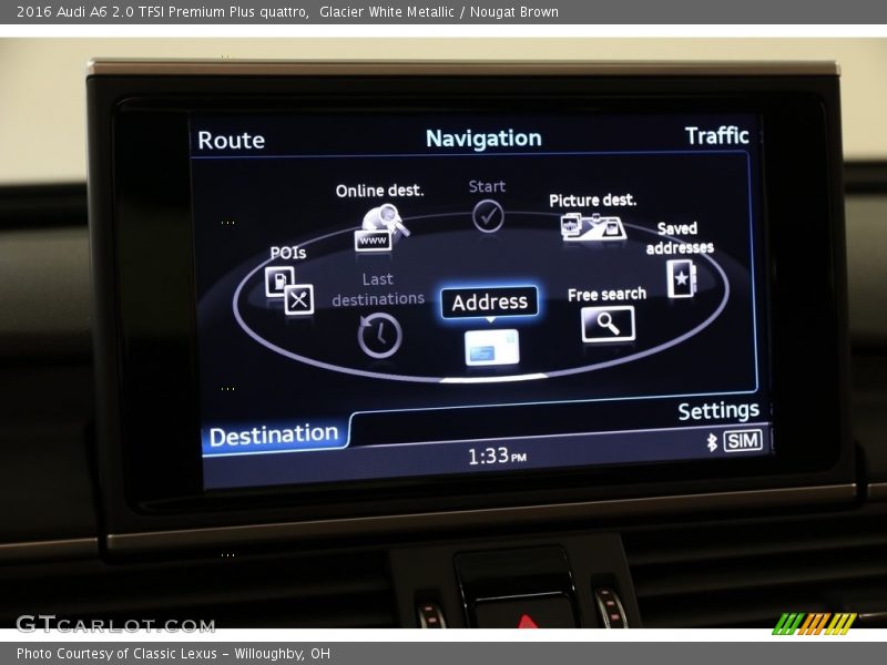 Glacier White Metallic / Nougat Brown 2016 Audi A6 2.0 TFSI Premium Plus quattro