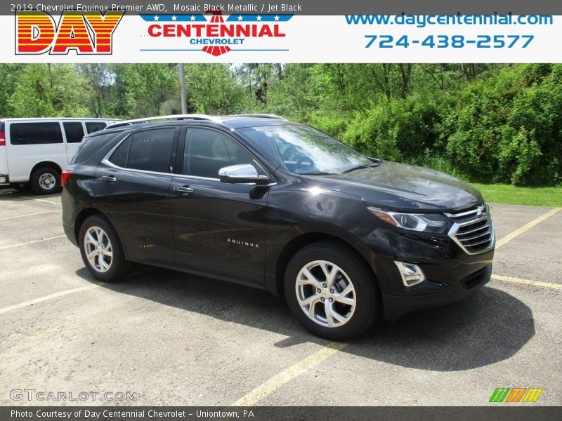 Mosaic Black Metallic / Jet Black 2019 Chevrolet Equinox Premier AWD