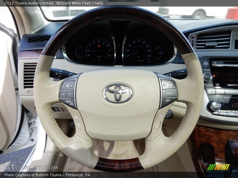 Blizzard White Pearl / Ivory 2012 Toyota Avalon Limited
