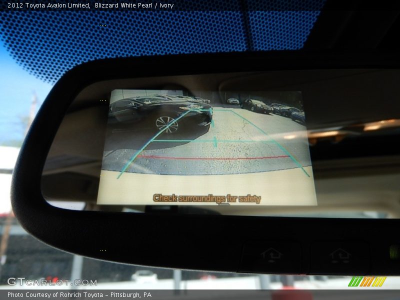 Blizzard White Pearl / Ivory 2012 Toyota Avalon Limited