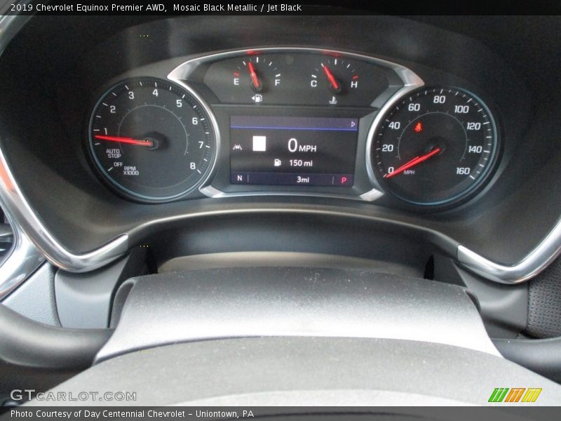 Mosaic Black Metallic / Jet Black 2019 Chevrolet Equinox Premier AWD