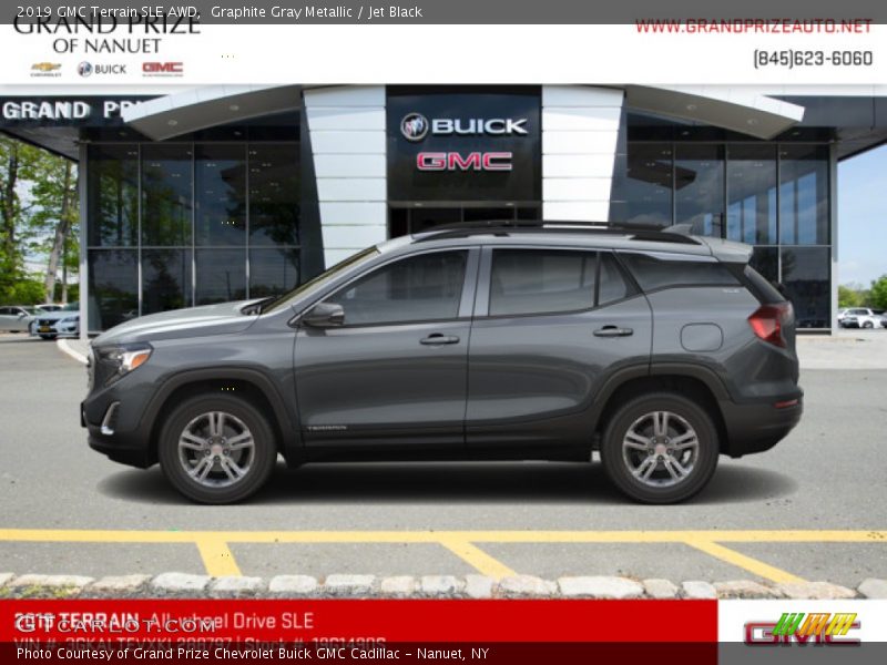Graphite Gray Metallic / Jet Black 2019 GMC Terrain SLE AWD