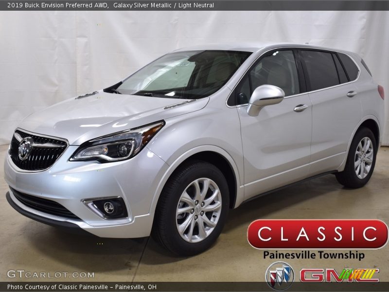 Galaxy Silver Metallic / Light Neutral 2019 Buick Envision Preferred AWD