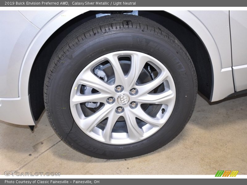 Galaxy Silver Metallic / Light Neutral 2019 Buick Envision Preferred AWD