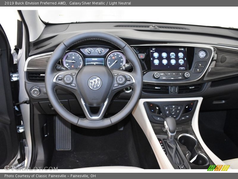 Galaxy Silver Metallic / Light Neutral 2019 Buick Envision Preferred AWD