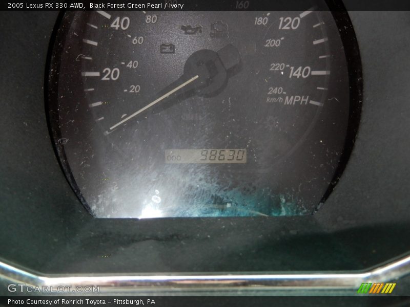 Black Forest Green Pearl / Ivory 2005 Lexus RX 330 AWD