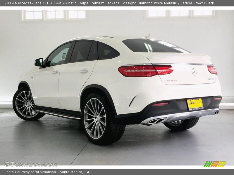designo Diamond White Metallic / Saddle Brown/Black 2019 Mercedes-Benz GLE 43 AMG 4Matic Coupe Premium Package