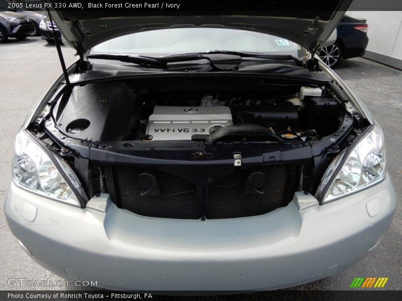 Black Forest Green Pearl / Ivory 2005 Lexus RX 330 AWD