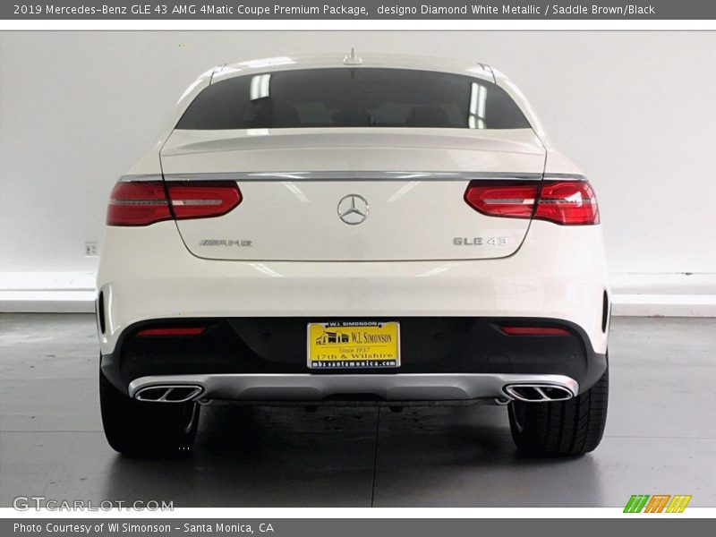 designo Diamond White Metallic / Saddle Brown/Black 2019 Mercedes-Benz GLE 43 AMG 4Matic Coupe Premium Package