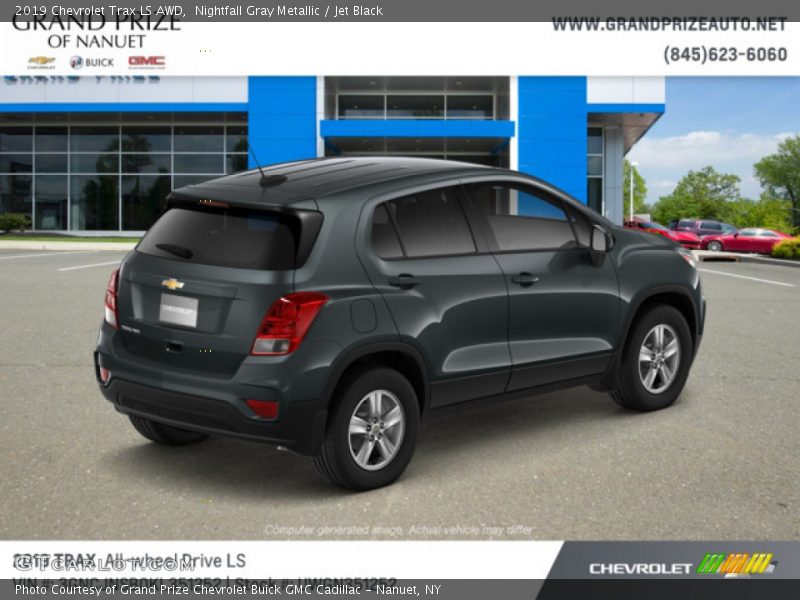 Nightfall Gray Metallic / Jet Black 2019 Chevrolet Trax LS AWD