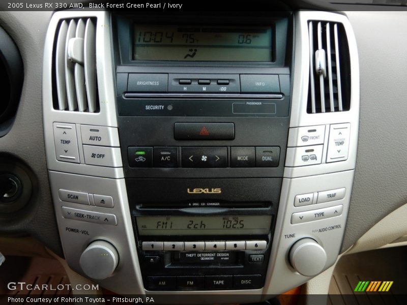 Black Forest Green Pearl / Ivory 2005 Lexus RX 330 AWD