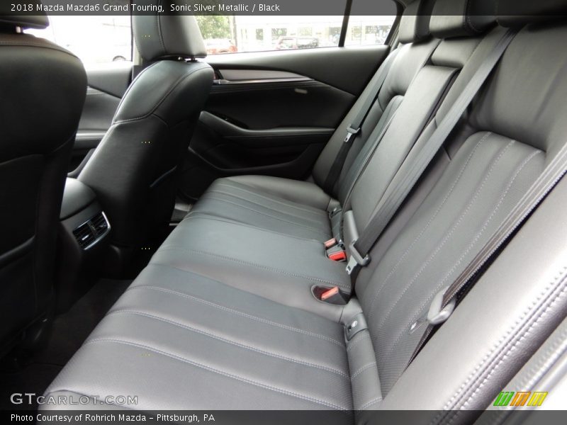Sonic Silver Metallic / Black 2018 Mazda Mazda6 Grand Touring