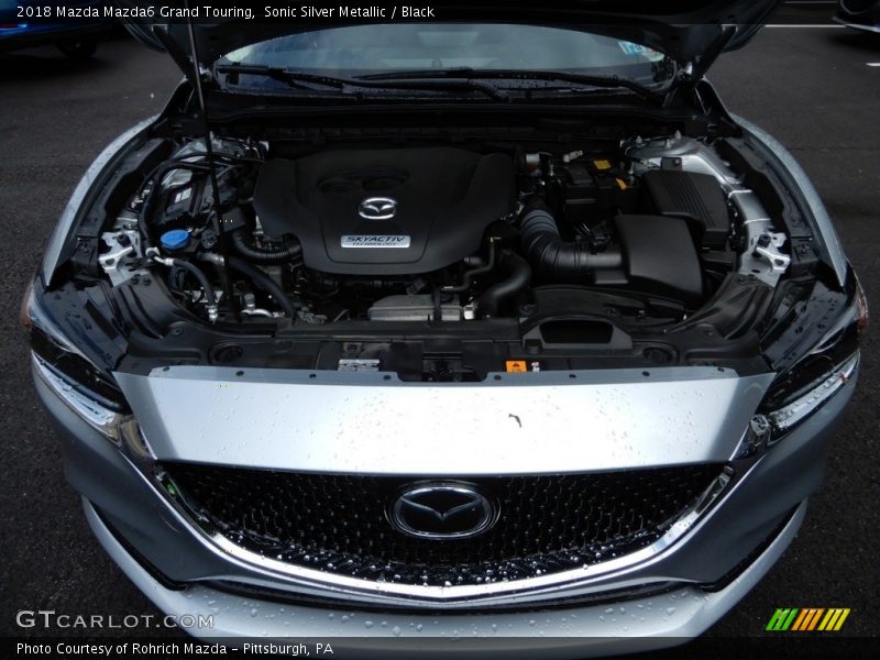 Sonic Silver Metallic / Black 2018 Mazda Mazda6 Grand Touring