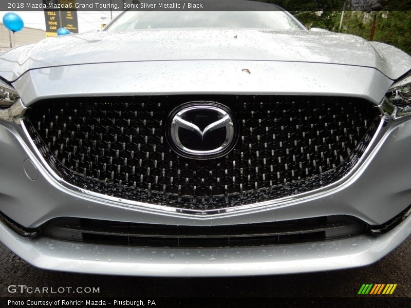 Sonic Silver Metallic / Black 2018 Mazda Mazda6 Grand Touring