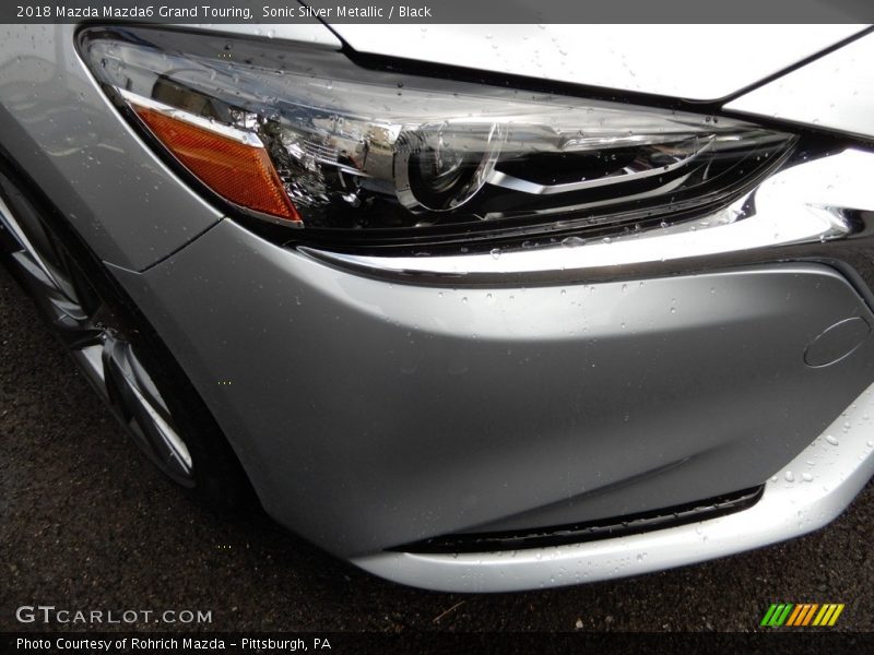 Sonic Silver Metallic / Black 2018 Mazda Mazda6 Grand Touring