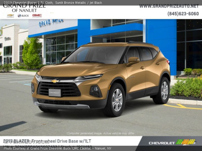 Sunlit Bronze Metallic / Jet Black 2019 Chevrolet Blazer 2.5L Cloth