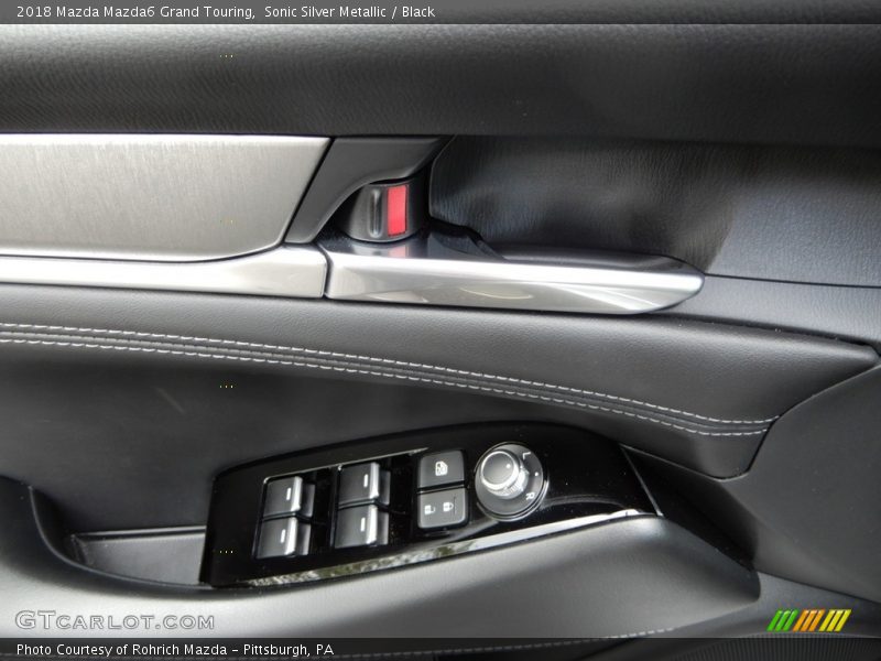 Sonic Silver Metallic / Black 2018 Mazda Mazda6 Grand Touring