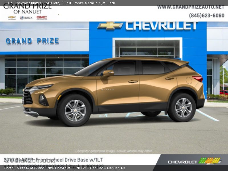 Sunlit Bronze Metallic / Jet Black 2019 Chevrolet Blazer 2.5L Cloth