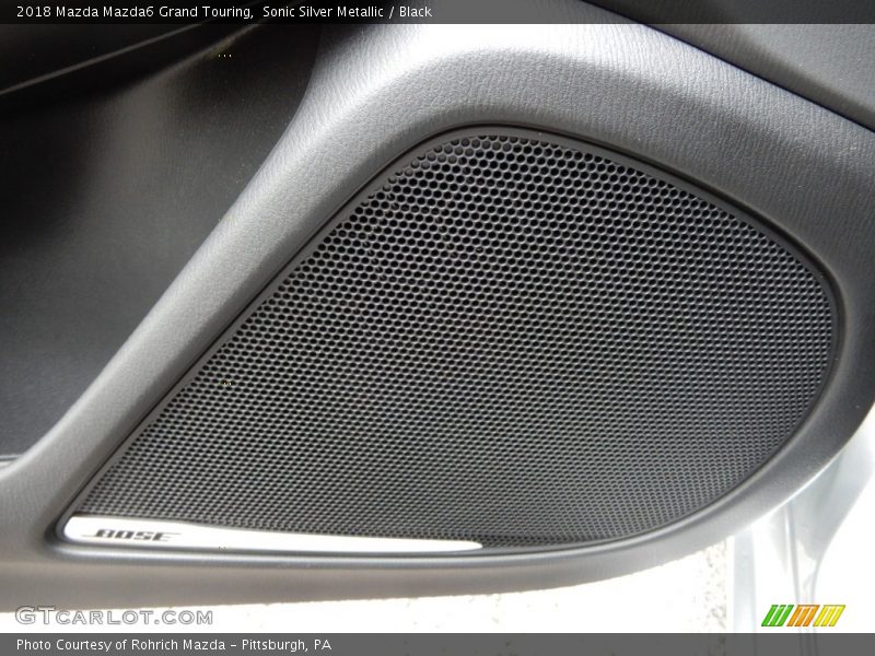 Sonic Silver Metallic / Black 2018 Mazda Mazda6 Grand Touring