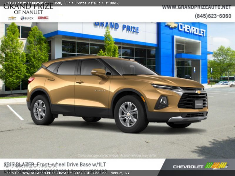 Sunlit Bronze Metallic / Jet Black 2019 Chevrolet Blazer 2.5L Cloth