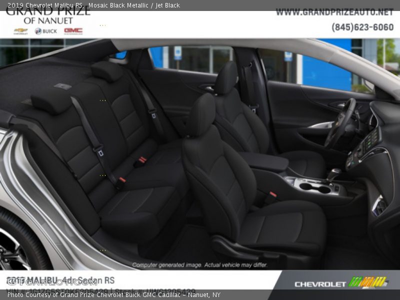 Mosaic Black Metallic / Jet Black 2019 Chevrolet Malibu RS