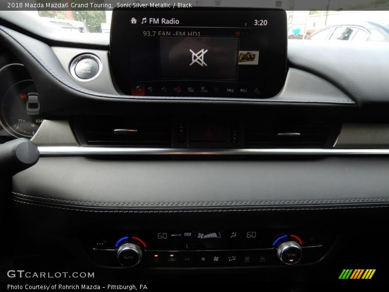 Sonic Silver Metallic / Black 2018 Mazda Mazda6 Grand Touring