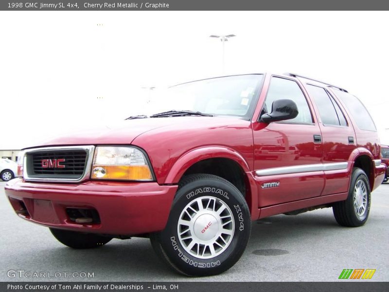 Cherry Red Metallic / Graphite 1998 GMC Jimmy SL 4x4