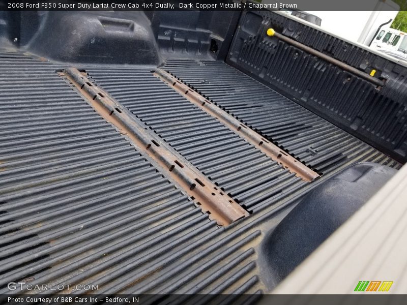 Dark Copper Metallic / Chaparral Brown 2008 Ford F350 Super Duty Lariat Crew Cab 4x4 Dually