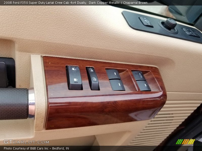 Dark Copper Metallic / Chaparral Brown 2008 Ford F350 Super Duty Lariat Crew Cab 4x4 Dually