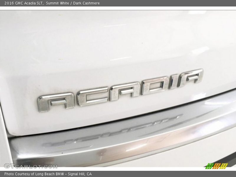 Summit White / Dark Cashmere 2016 GMC Acadia SLT