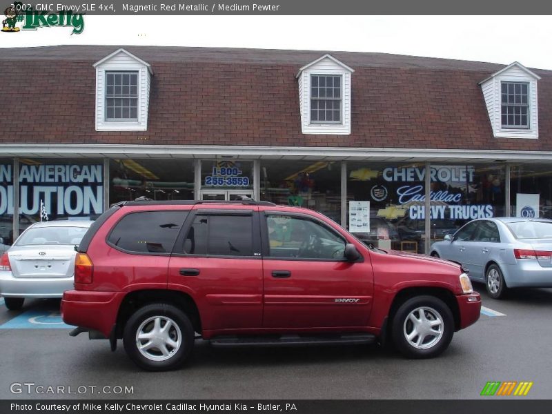 Magnetic Red Metallic / Medium Pewter 2002 GMC Envoy SLE 4x4