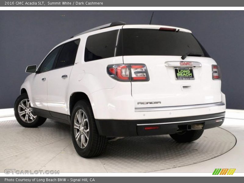 Summit White / Dark Cashmere 2016 GMC Acadia SLT