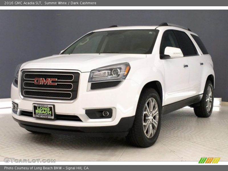 Summit White / Dark Cashmere 2016 GMC Acadia SLT