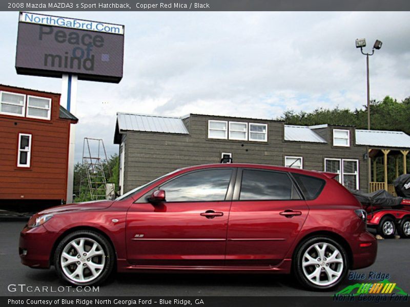 Copper Red Mica / Black 2008 Mazda MAZDA3 s Sport Hatchback