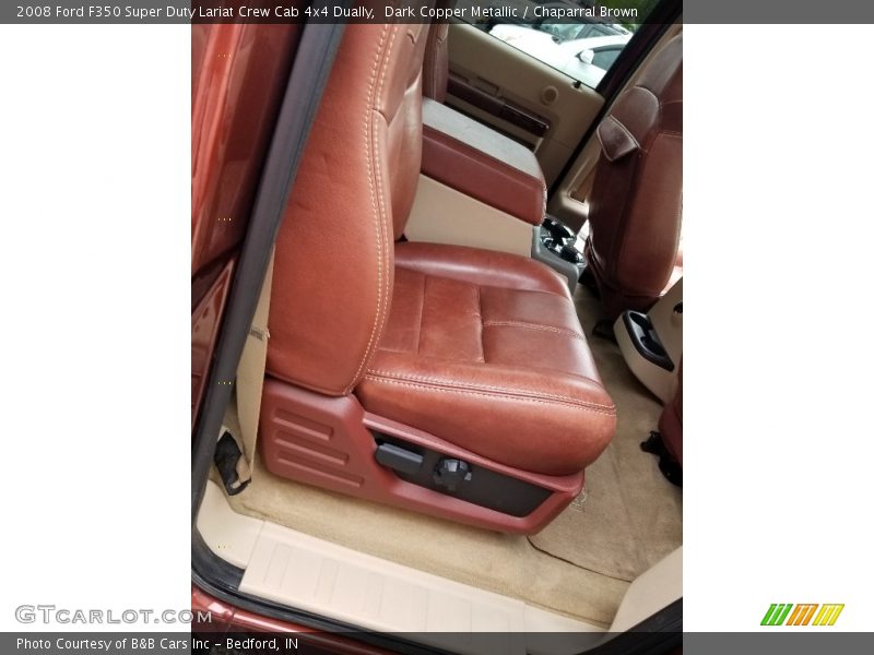Dark Copper Metallic / Chaparral Brown 2008 Ford F350 Super Duty Lariat Crew Cab 4x4 Dually