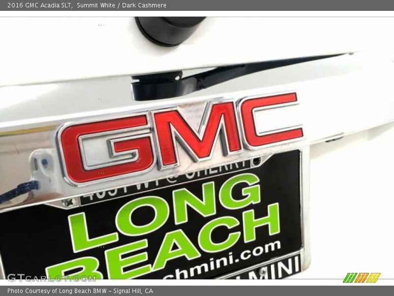 Summit White / Dark Cashmere 2016 GMC Acadia SLT