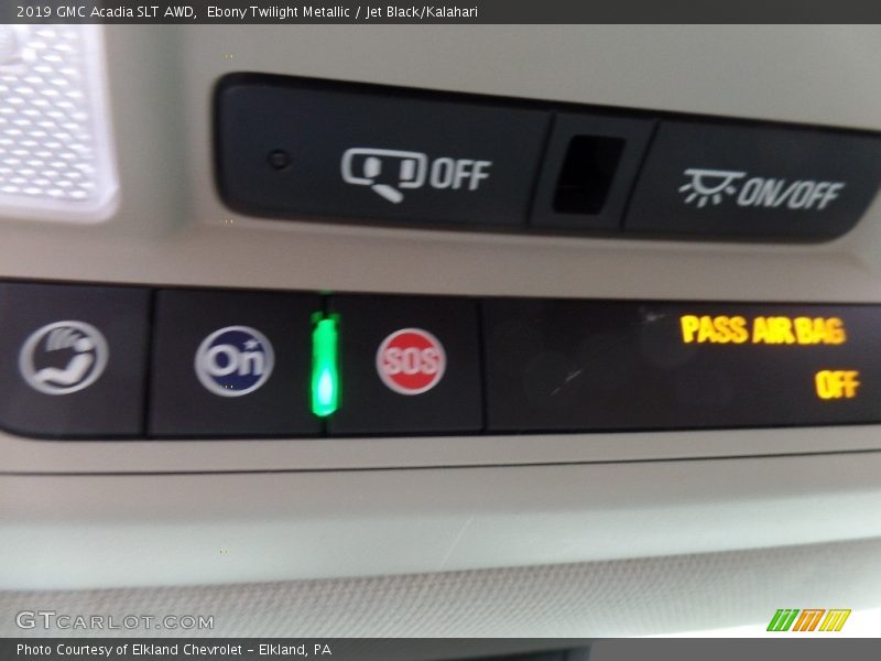 Ebony Twilight Metallic / Jet Black/Kalahari 2019 GMC Acadia SLT AWD