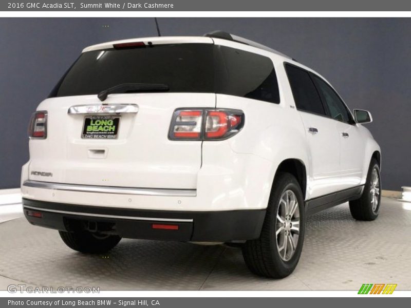 Summit White / Dark Cashmere 2016 GMC Acadia SLT