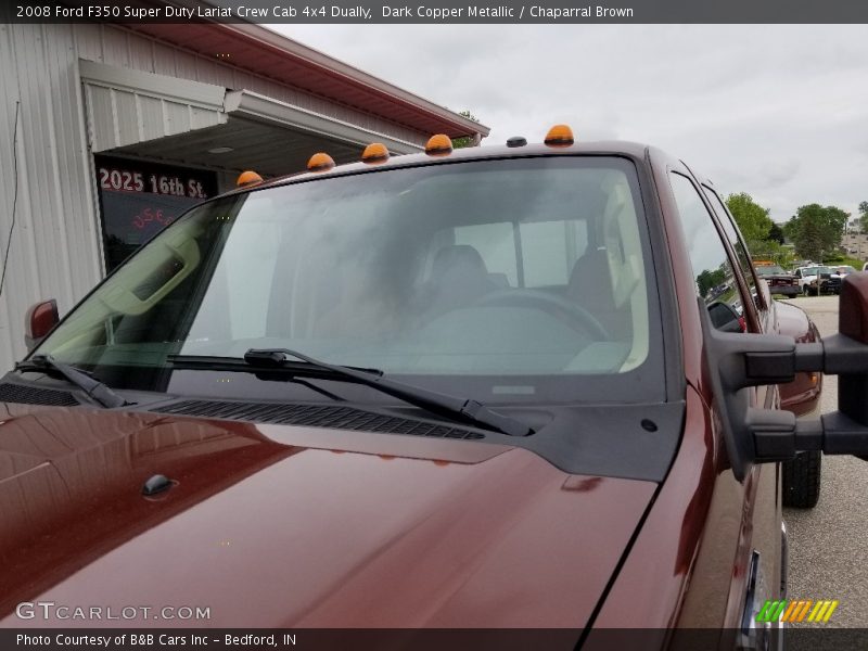 Dark Copper Metallic / Chaparral Brown 2008 Ford F350 Super Duty Lariat Crew Cab 4x4 Dually