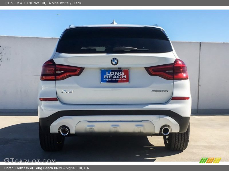 Alpine White / Black 2019 BMW X3 sDrive30i