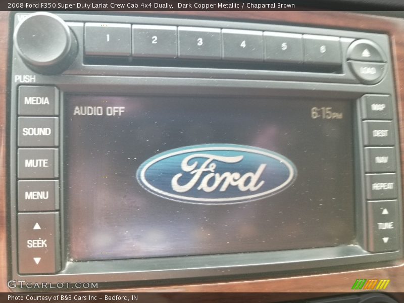 Dark Copper Metallic / Chaparral Brown 2008 Ford F350 Super Duty Lariat Crew Cab 4x4 Dually