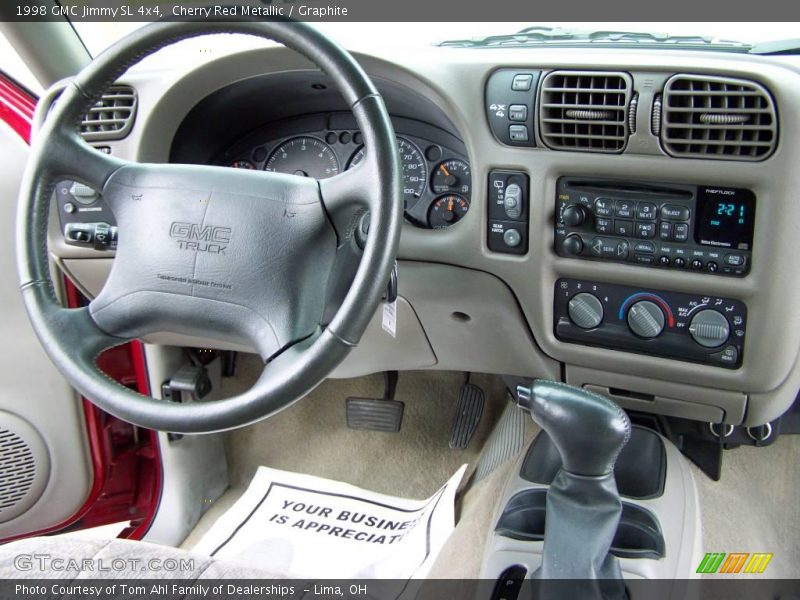 Cherry Red Metallic / Graphite 1998 GMC Jimmy SL 4x4