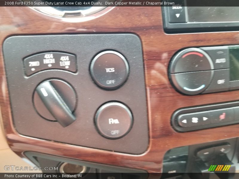 Dark Copper Metallic / Chaparral Brown 2008 Ford F350 Super Duty Lariat Crew Cab 4x4 Dually