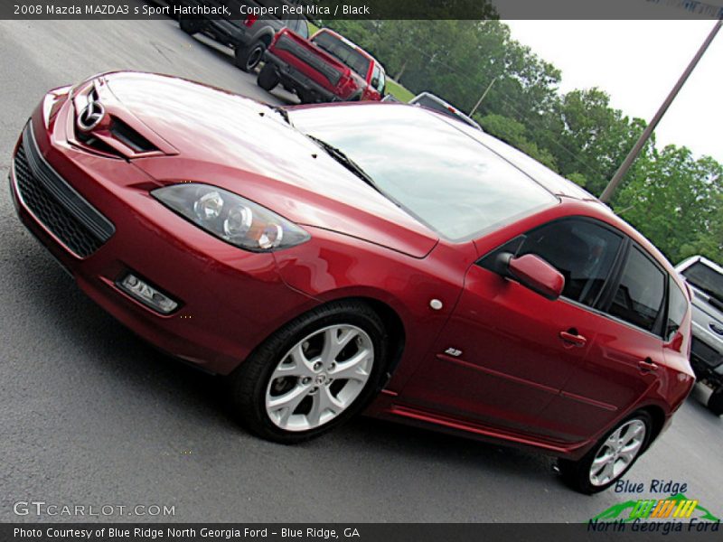Copper Red Mica / Black 2008 Mazda MAZDA3 s Sport Hatchback